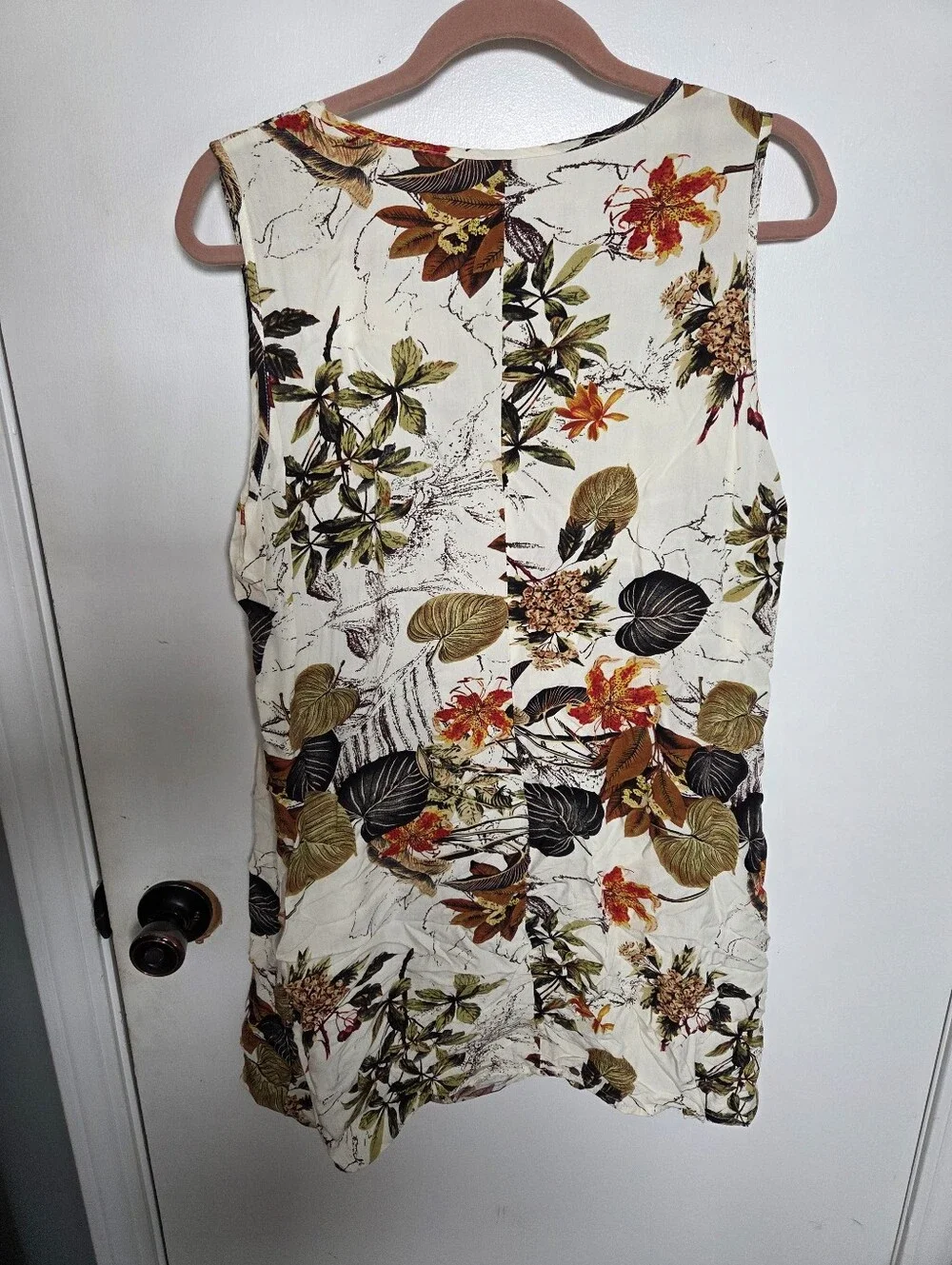 Emery Rose floral print sleeveless dress, size XL